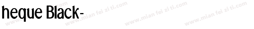 heque Black字体转换